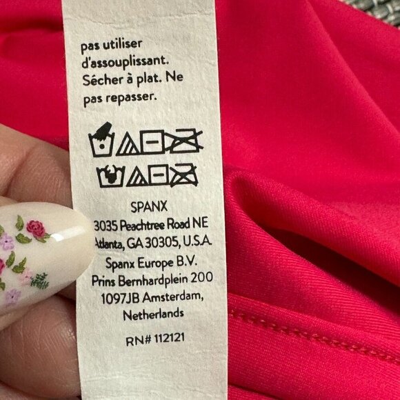 Spanx Women's Swim High Rise Brief Adjustable Hibiscus Pink XL - Picture 7 of 8